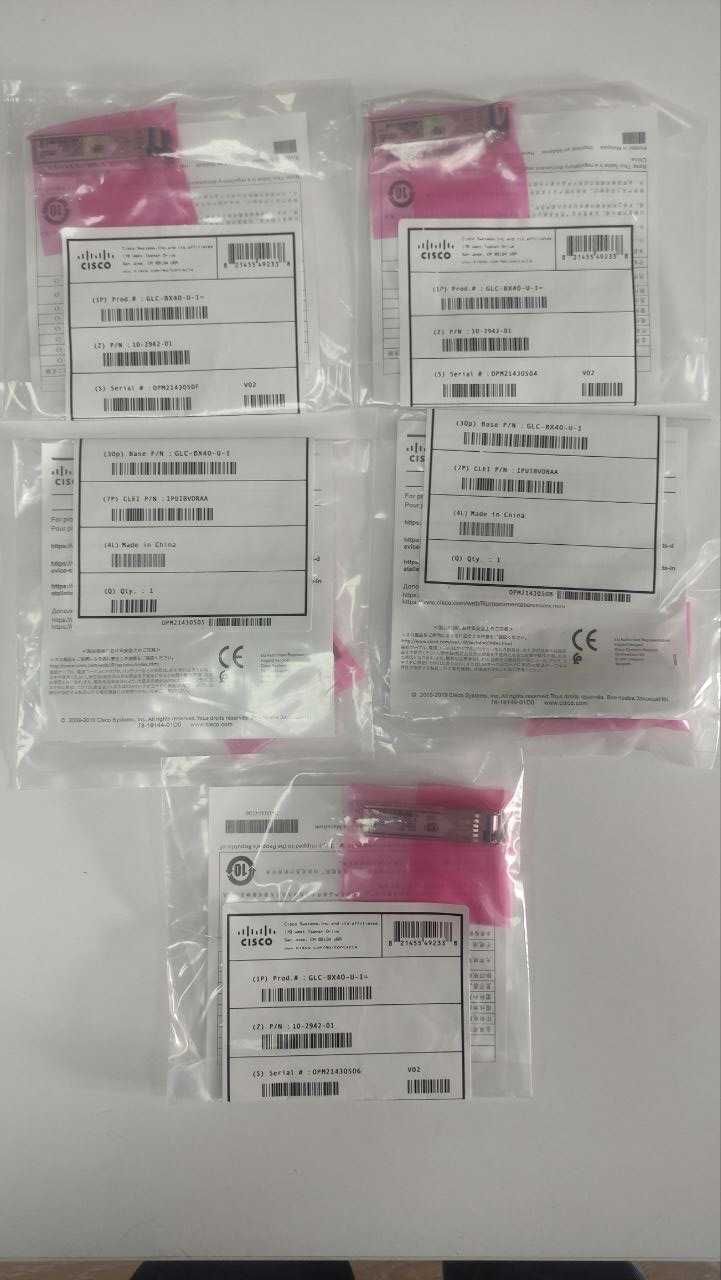 Оптический модуль (трансивер) Cisco GLC-BX40-D-I (GLC-BX40-U-I)