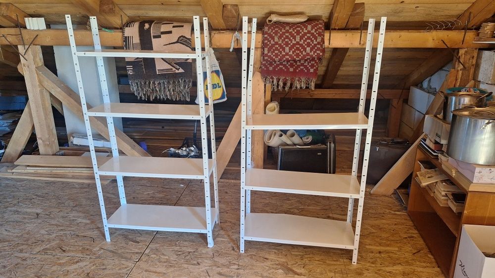 Rafturi reglabile albe