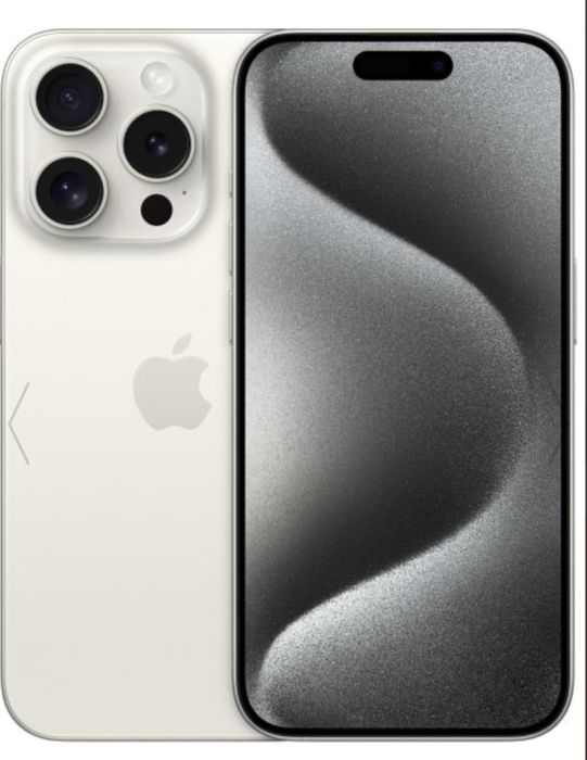 Apple iPhone 15 Pro, 512GB, White Titanium