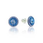 Дамски Сребърни Обеци с Кристали Swarovski