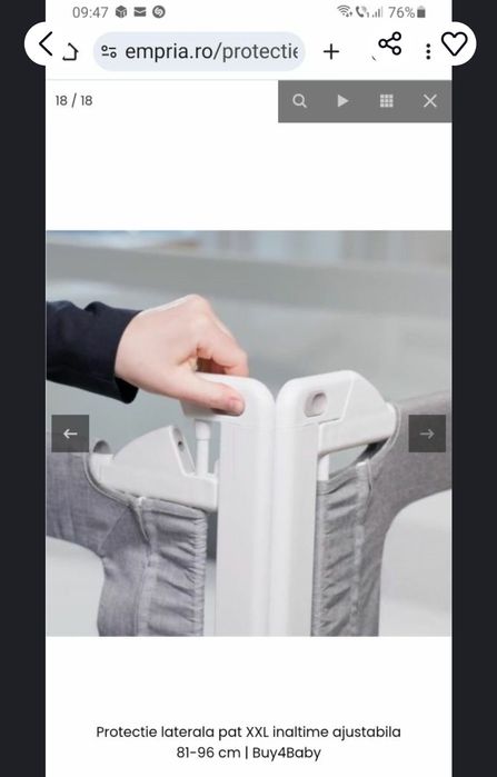 4 bariere de pat XXL premium 160/200 cm– Bed Guard pentru bebeluși