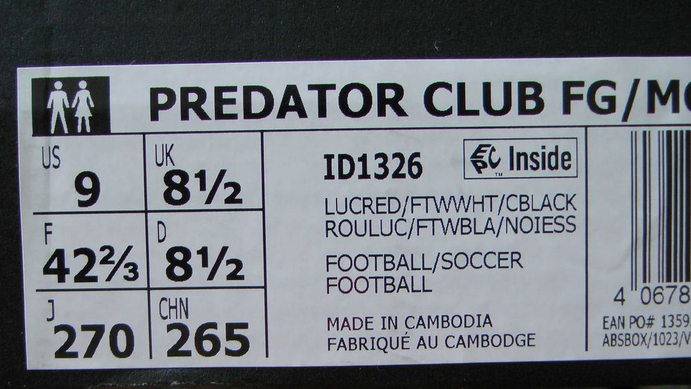 Ghete fotbal crampoane NOI Adidas Predator Club marimea 42,5