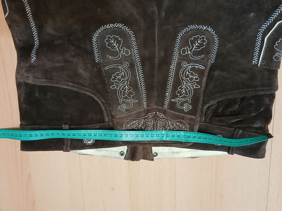 Pantaloni Oktoberfest Nr.50 bavarezi piele vintage