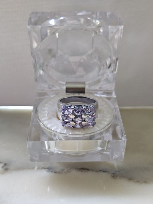 Inel argint ametist marimea 59