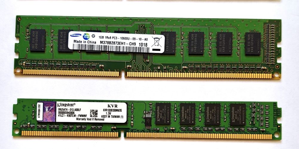 Оперативная память DDR3 и DDR2