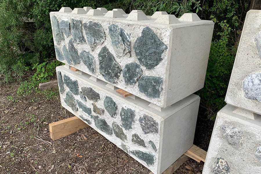 Голям бетонен БЛОК с ефект "СКАЛА"  LEGO за Подпорна стена ЛЕГО