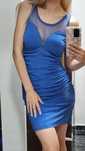 Rochie eleganta scurta albastra