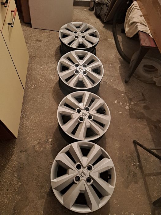 4 Jante originale Logan 3 + 4 capace Sofran