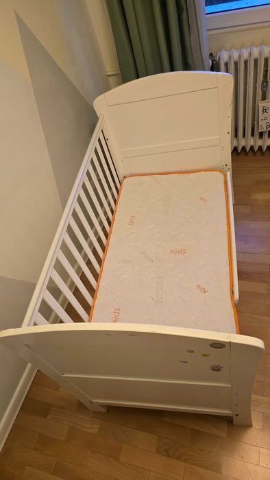 Patut progresiv bebelus-copil 6 ani cu saltea 70x140cm