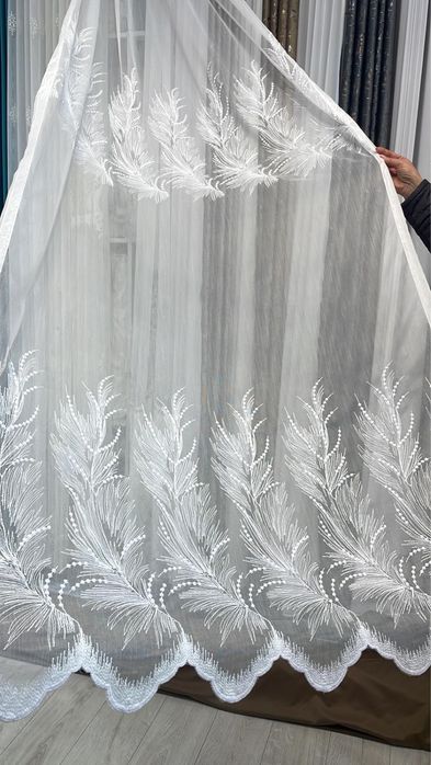 Perdea crem/alb 6m latime