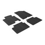 Set covorase auto din cauciuc Hyundai I30 din 09.2015-01.2017, 3/5 usi Hatchback si Combi; Kia Ceed din 09.2015-05.2018 cu 3/5 usi Hatchback si Combi, culoare Negru, presuri Gledring, 4 buc.