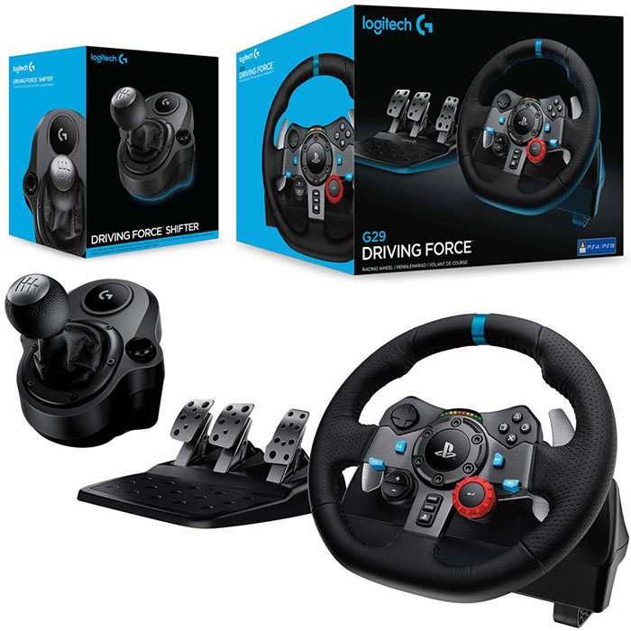 Игровой руль Logitech G920/G29 + переключатель передач