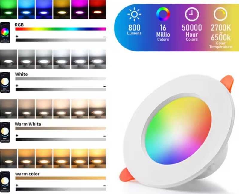 Spot inteligent RGB+CCT