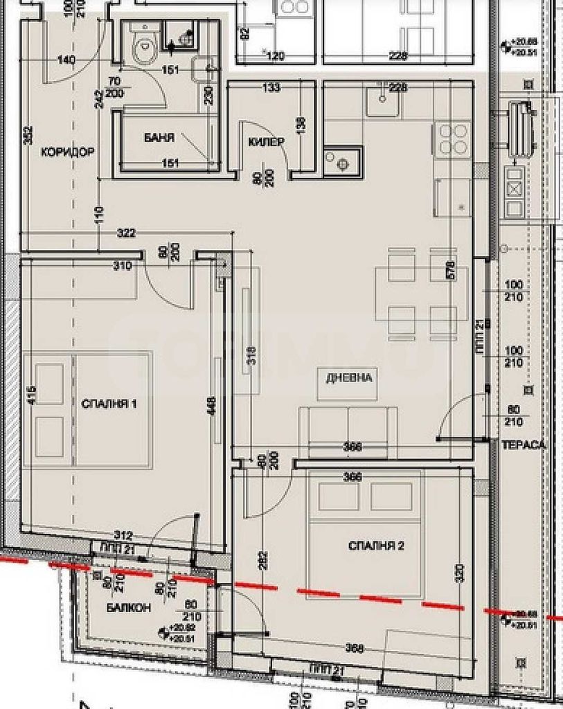 Продава се Тристаен апартамент в Варна, Левски - 97 кв.м за 1842 €/кв.м - Снимка #4
