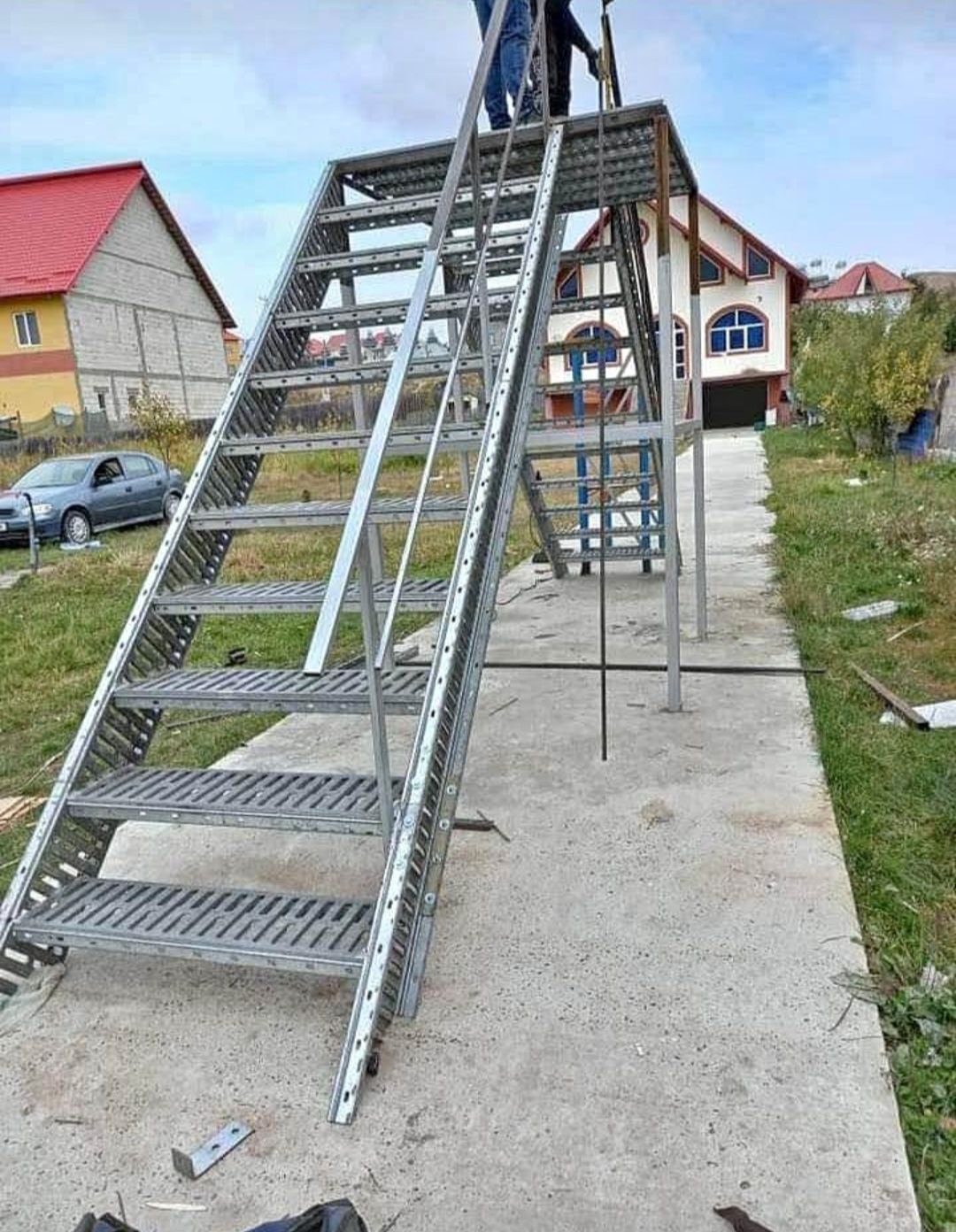 Scări metalice galvanizate