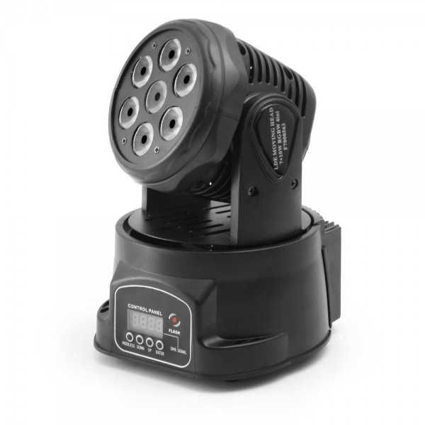 Flash Flash LED MOVING HEAD Wash 7x10W RGBW 4 in 1 DMX