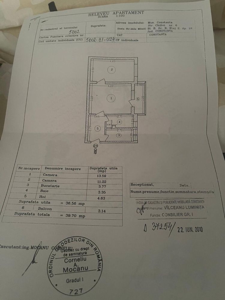 Vand apartament 2 camere semidecomandat aproape de sectia de politie 1