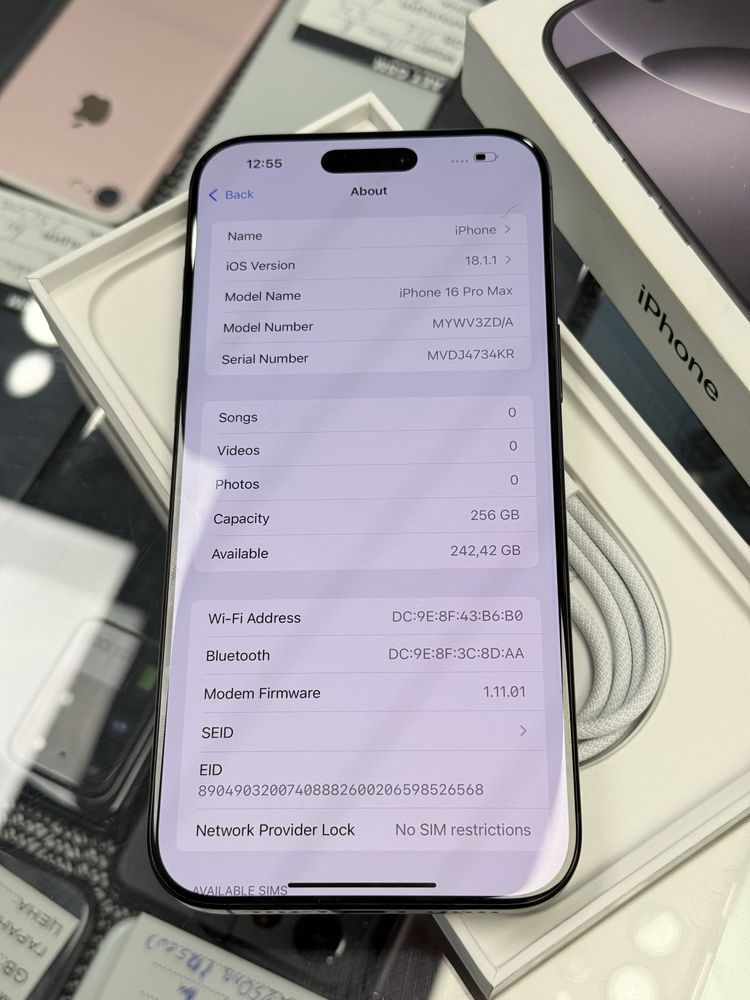 Apple iPhone 16 Pro Max 256GB Black Titanium