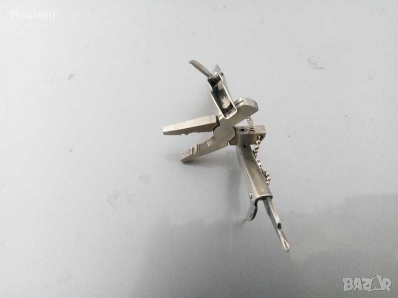 Джобни многофункционални сгъваеми клещи с инструменти,  50x32x7 mm