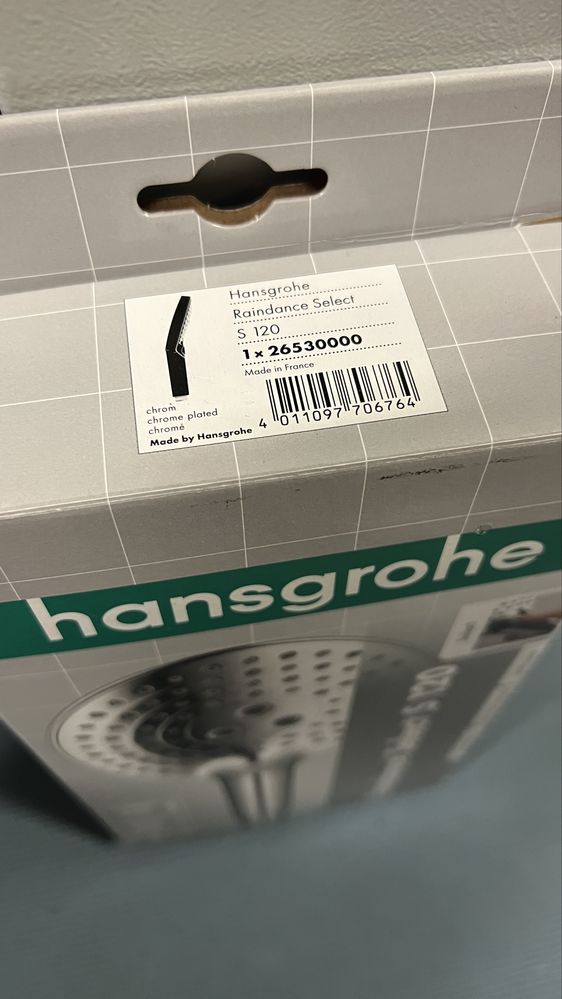 Para de dus Hansgrohe Raindance Select S120 plus furtun