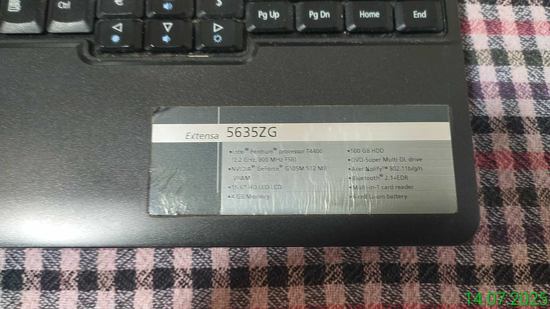 Acer Extensa 5635ZG