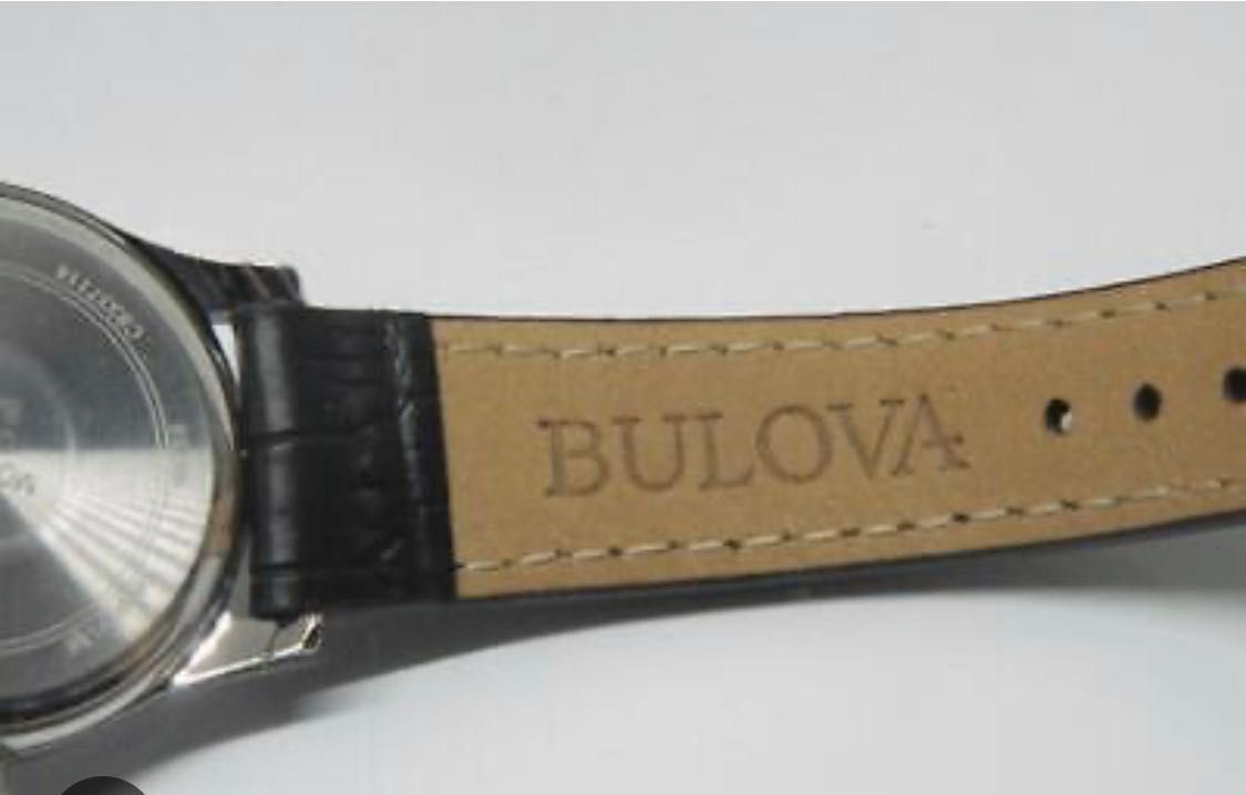 Ceas Bulova De Damă 96T58 Cadran Rotund Argintiu Cu Curea De Piele