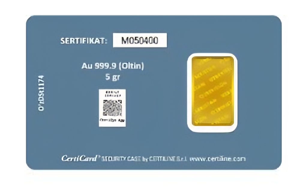 Золотой слиток 5 г.