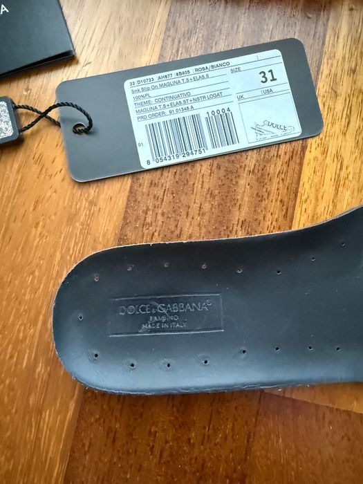 Adidasi Dolce&Gabbana Sorrento roz fetita originali
