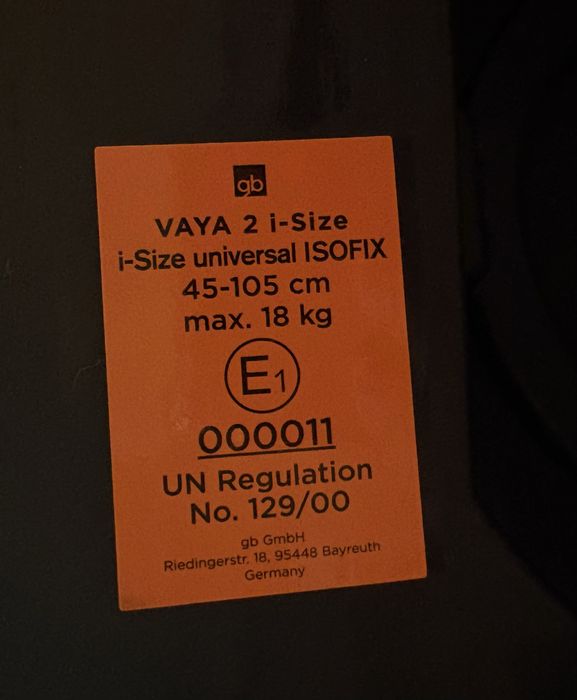 Scaun auto isofix GB Vaya 2 Laguna Blue