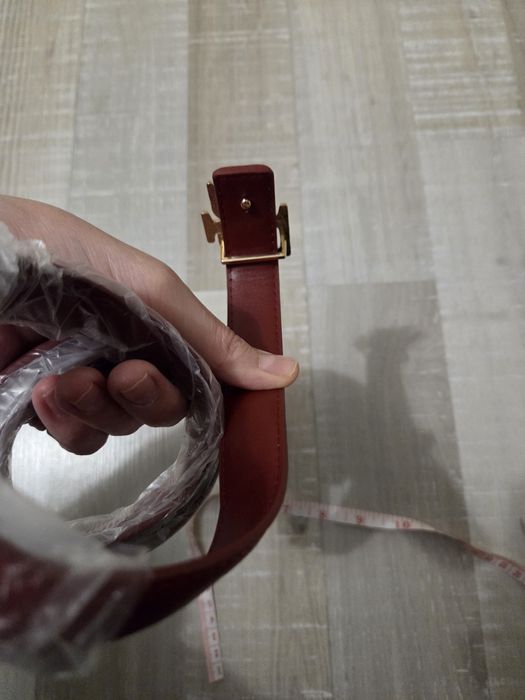 Curea Ralph Lauren din piele sintetică, lungime 110cm, lățime 2.5cm. N