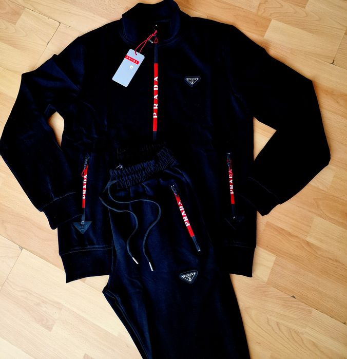 Trening Prada,bumbac,logo metalic,Italia