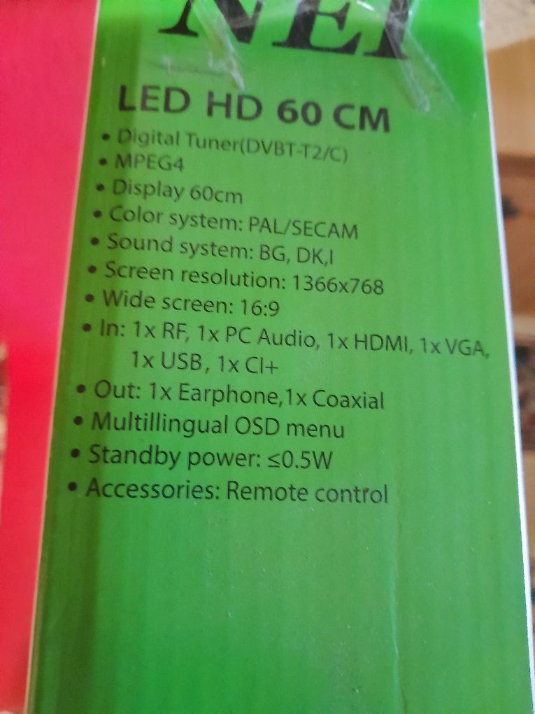 Televizor Nei led HD 60 cm