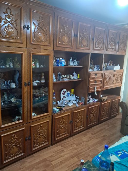 Biblioteca lemn masiv