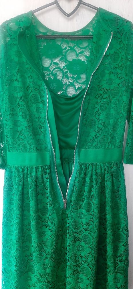 Платье Asos ярко-зеленое, размер 42-44