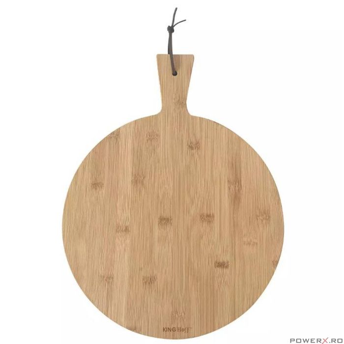 Tava pentru pizza, din bambus, 41 x 30 x 1,5 cm, KingHoff