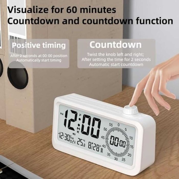 Визуален таймер, будилник с двоен дисплей