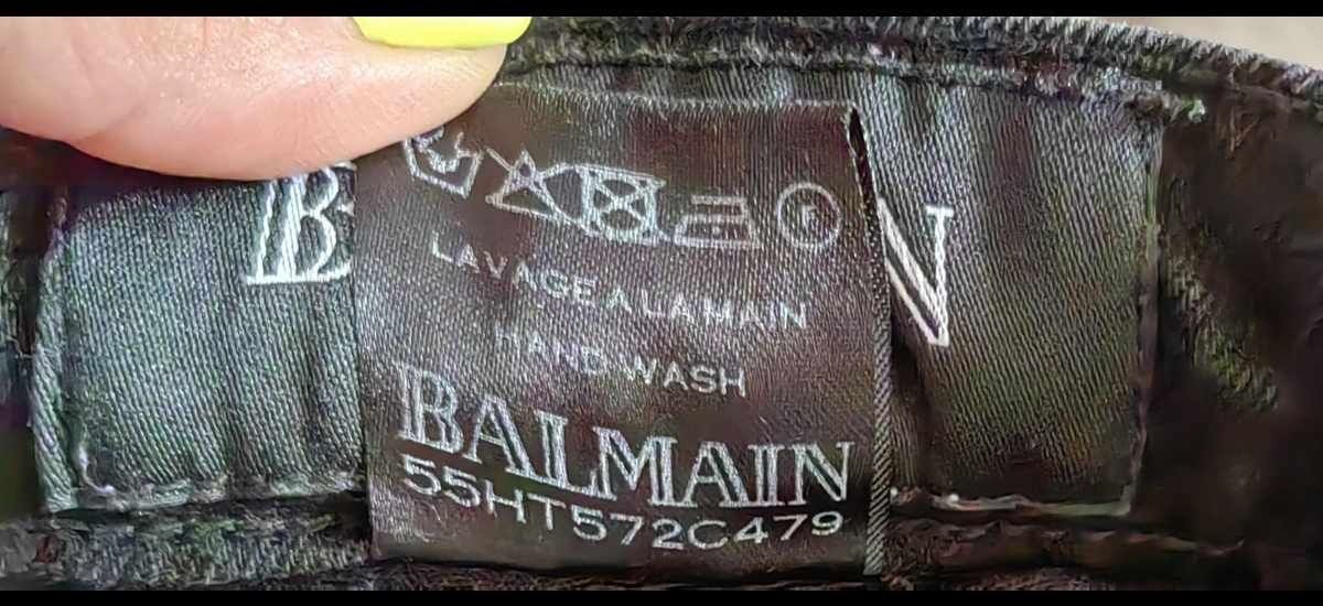 Лот оригинални  Balmain тениска и дънки.