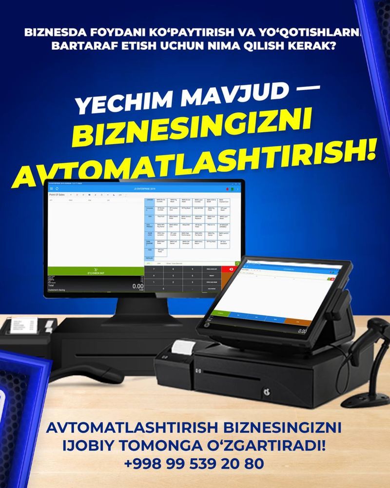 Kassa Aparat Monoblok Pos Tizim Programma 1 c Jowi Kipper Iiko