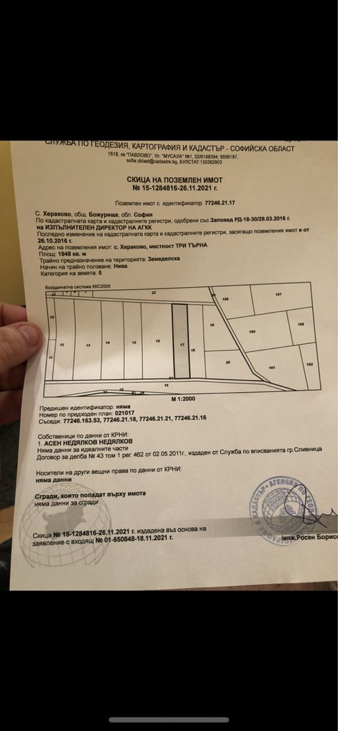 Продава се Парцел в София, Стрелбище - 1948 кв.м за 52 €/кв.м - Снимка #6