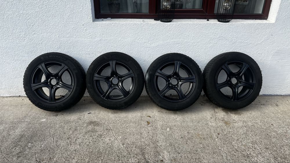 Jante aliaj 5x112 R16 cu anvelope M+S 205/55 R16