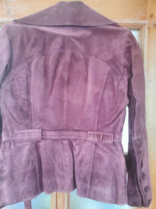 Geaca piele intoarsa ONLY mov