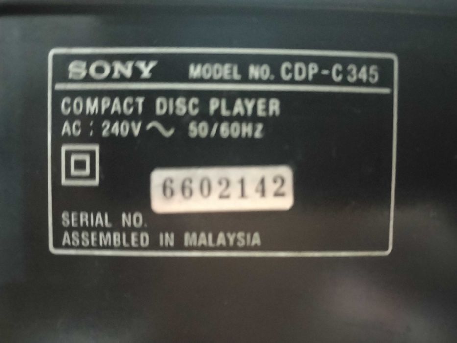 CD Player SONY CDP-C345 Carusel 5 Cd