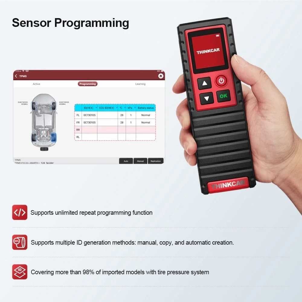 THINKCAR THINKTPMS G2 – Уред за програмиране на TPMS датчици за гуми
