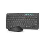 Kit tastatura si mouse wireless, Rii, Negru, QWERTZ, Pret Fix!