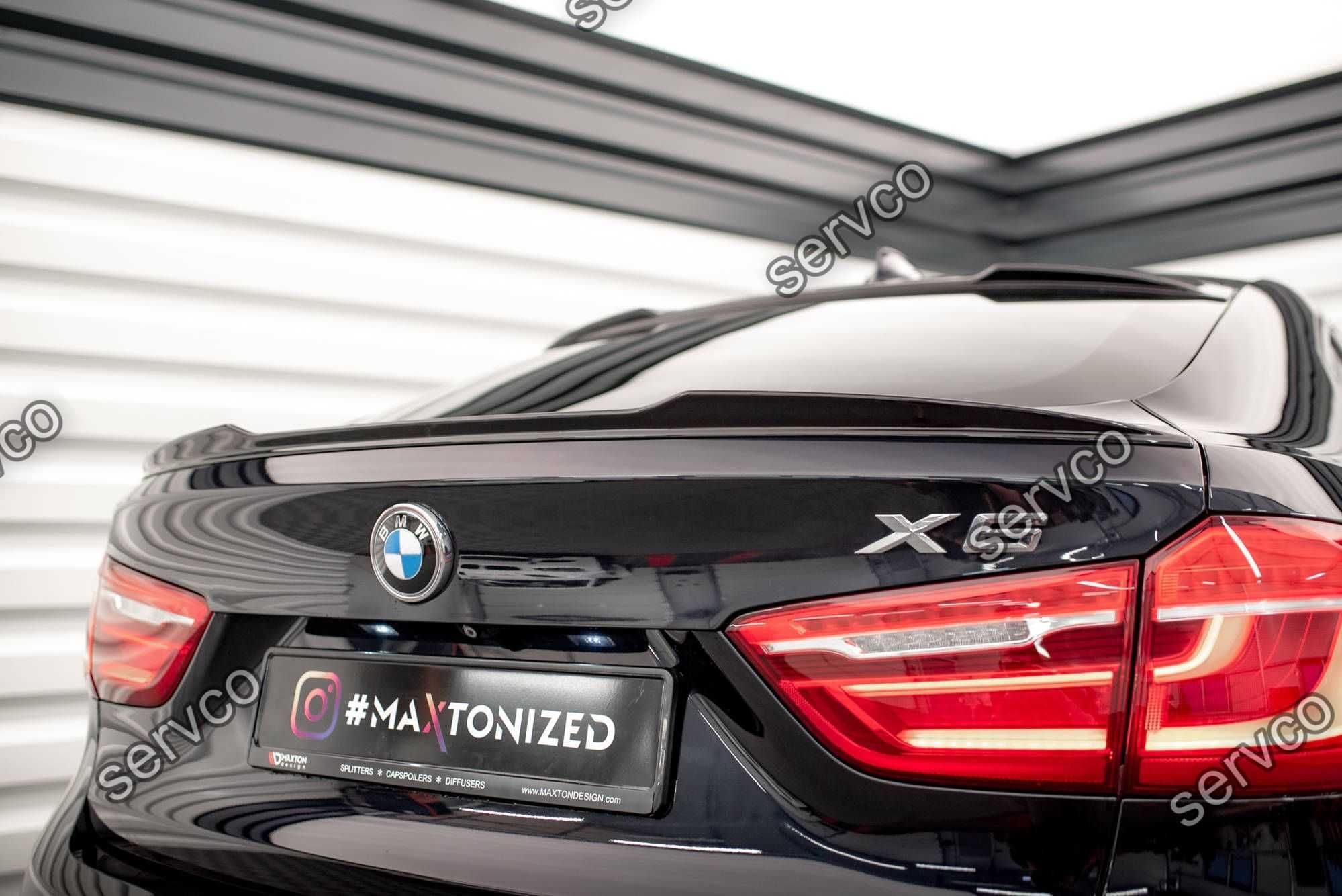 Eleron spoiler cap Bmw X6 F16 M-Pachet 2014-2019 v2 Maxton Design