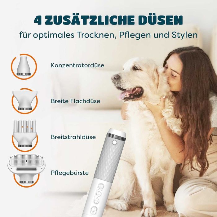 KUUBIA 5-in-1 Uscator + perie blana caini / pisici, REDUS de la 400RON