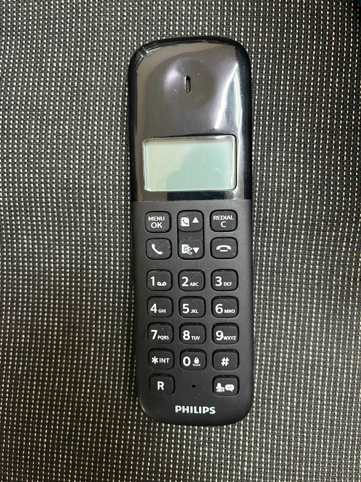 Безжичен стационарен телефон Philips - D1651B/01 – DECT