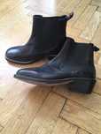 Botine Chelsea noi, piele naturala
