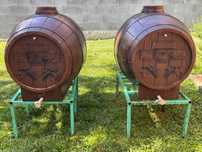 Butoaie plastic alimentar 400 L+ Vană 500 L+ Butoi 100 L– set complet!