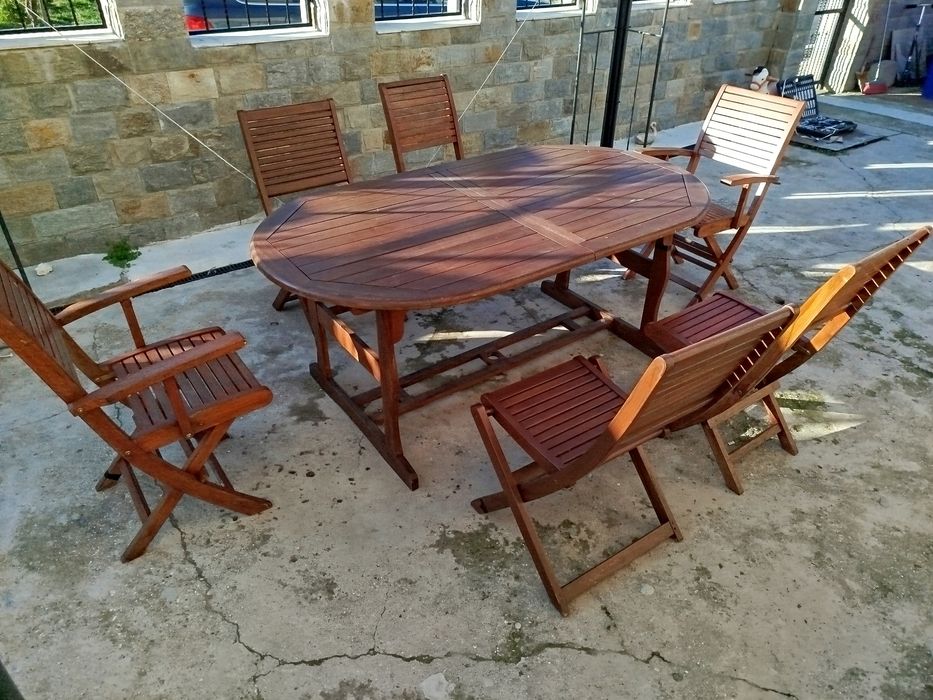 Градинска мебел дървена